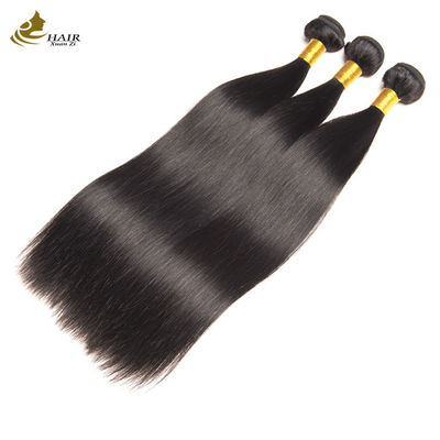 OEM 18 pollici naturale nero dritto greggio capelli umani vergini con chiusura
