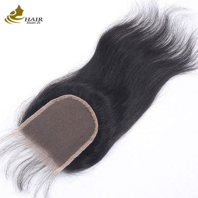 Può essere tinto capelli umani vergini fasci di tessuto con chiusura Nessun groviglio