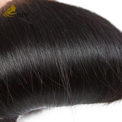 Remy brasiliano non lavorato Estensioni di capelli umani Fusioni rette con chiusura