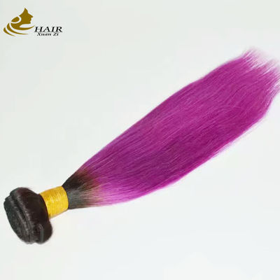 Morbido rosa Ombra Tessitura estensioni di capelli Stretti fasce