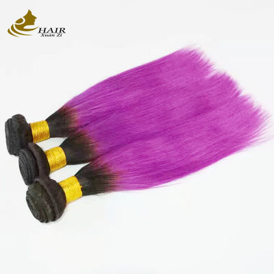 Morbido rosa Ombra Tessitura estensioni di capelli Stretti fasce