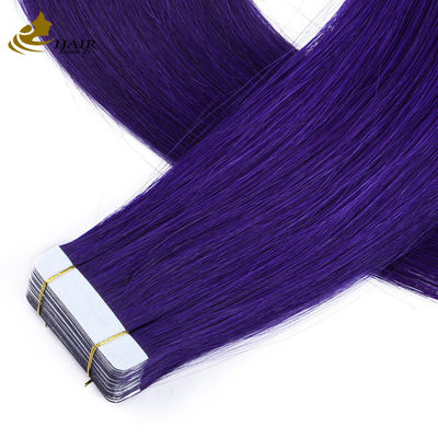 Nastro a doppia trazione brasiliano per estensioni di capelli 30 pollici viola