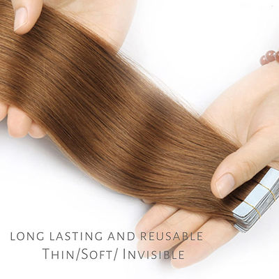 Nastro umano senza cuciture da 24 pollici in estensioni nero OEM