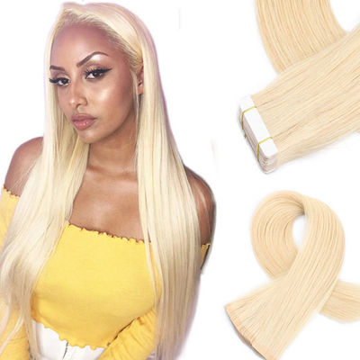 Blonde Mini Tape In Hair Estensioni per capelli indiani crudi Odm