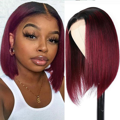 Colore personalizzato Bob parrucca capelli umani parrucche brasiliane pizzo parrucca anteriore