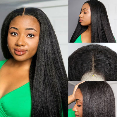 Perrucche per capelli personalizzate a mano Linea dei capelli dritta e realistica