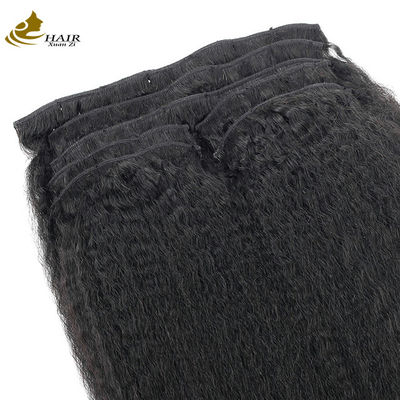 Clip per capelli umani vergini 100% in estensioni Clip senza cuciture in estensioni di capelli