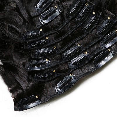 ODM Black Clip In Hair Extensions Deep Wave Quick Weave Leggere