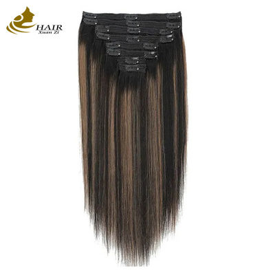 Stretta Invisibile Clip In Hair Estensioni Ponytail Umano Piano Color