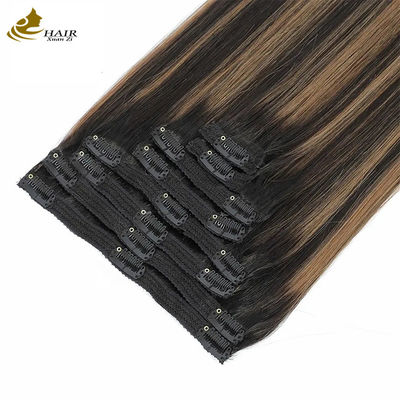 Stretta Invisibile Clip In Hair Estensioni Ponytail Umano Piano Color
