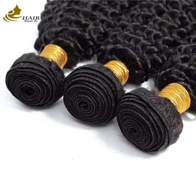Tessitura ricci Afro Kinky Bundles Virgin Wavy Human Hair Bundles Weft