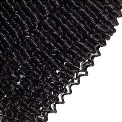 Tessitura ricci Afro Kinky Bundles Virgin Wavy Human Hair Bundles Weft