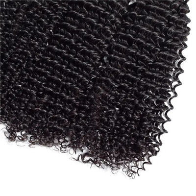 Extension capelli afro ricci Kinky Curly, 100% capelli umani vergini, tessitura