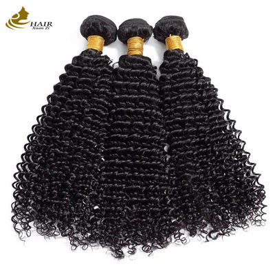 Extension capelli afro ricci Kinky Curly, 100% capelli umani vergini, tessitura