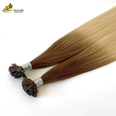 Flat Keratin T U Tip Remy Hair Extensions Bionda su misura