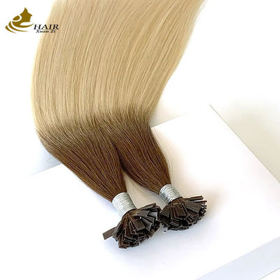 Flat Keratin T U Tip Remy Hair Extensions Bionda su misura