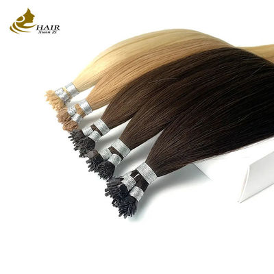 0.5g Estensioni di capelli con cheratina pre-connessa Nera Naturale Settimo Diretto