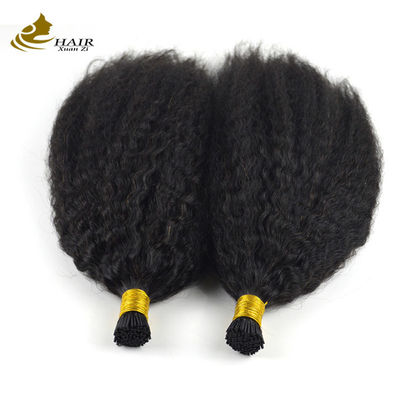 Micro Loop Piatto Prediligente Estensioni Capelli Kinky Diretto Capelli Vergini Umani