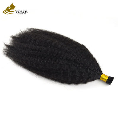 Micro Loop Piatto Prediligente Estensioni Capelli Kinky Diretto Capelli Vergini Umani