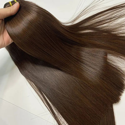# 4 Fusioni di capelli vietnamiti Capelli umani dritti Tessuto doppio osso tirato