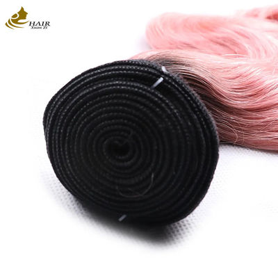 Malese rosa capelli umani vergini 20 pollici 1B naturale aspetto