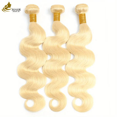 Capelli umani brasiliani non trasformati confezione e chiusura 613 capelli biondi di colore ODM