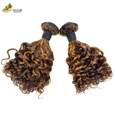 P1B 27 doppi fasci di capelli ricci 20 pollici corpo peruggia ondulata
