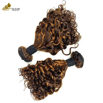 P1B 27 doppi fasci di capelli ricci 20 pollici corpo peruggia ondulata