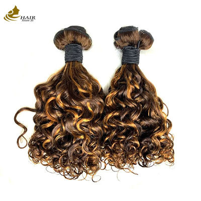 P1B 27 doppi fasci di capelli ricci 20 pollici corpo peruggia ondulata