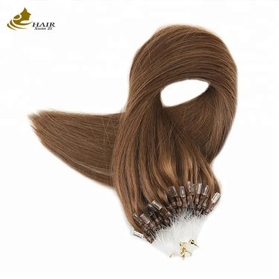 Estensione dei capelli 100% Vergine Umana Nano Micro Anello Marrone