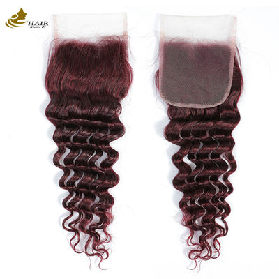Ombre 99J Perugia Borgoña senza colla Estensioni di capelli umani Ondata profonda
