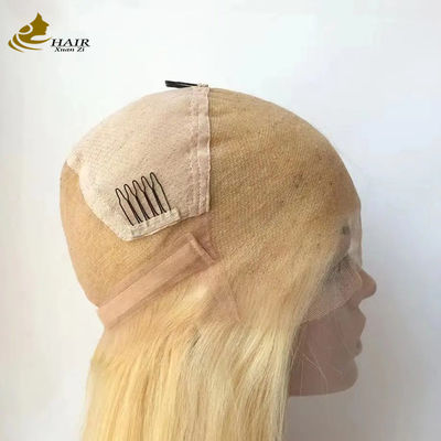 Full Front Lace 613 Capelli Umani Parrucca Retta Blonde Senza Colla