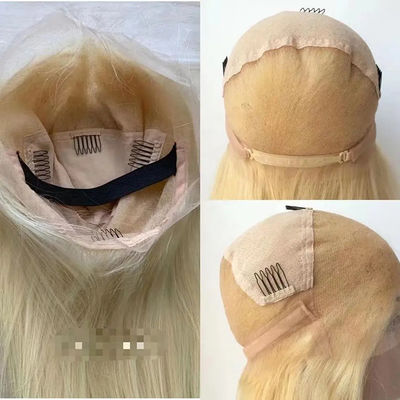 Full Front Lace 613 Capelli Umani Parrucca Retta Blonde Senza Colla