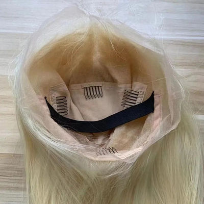 Full Front Lace 613 Capelli Umani Parrucca Retta Blonde Senza Colla