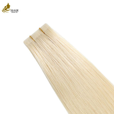 Remy brasiliano PU tessuto nastro di platino cheratina in estensioni di capelli umani