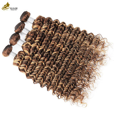 Pianoforte 4/27 Ombre Estensioni di capelli umani Deep Wave Hair Bundles