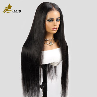 Bone Straight Non adesivo Trasparente 13X4 HD Pizzo Fronte Colori naturali 100% Perrucche per capelli umani