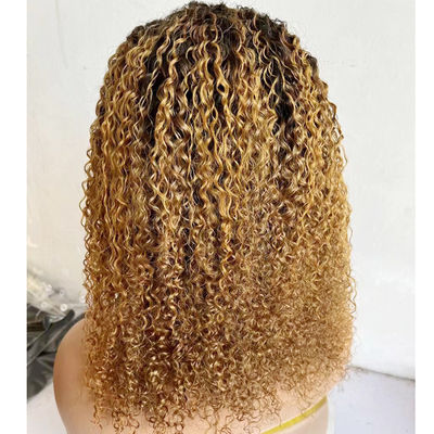 Bob colorato parrucca di pizzo frontale 13X4 parrucca di pizzo frontale riccioli capelli umani pizzo parrucca 180%