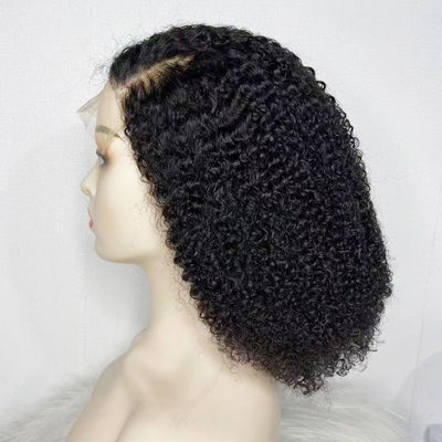 Ingrosso 13X6 13X4 HD Brazilian Curl Transparent Lace Human Front Hair Wig
