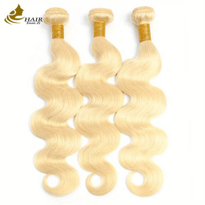 Ingrosso di capelli umani vergini vietnamiti a doppio disegno 613# capelli biondi di colore corporeo
