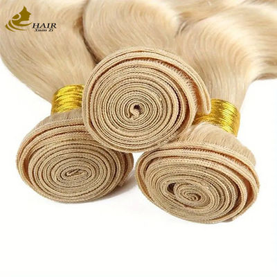 Ingrosso di capelli umani vergini vietnamiti a doppio disegno 613# capelli biondi di colore corporeo