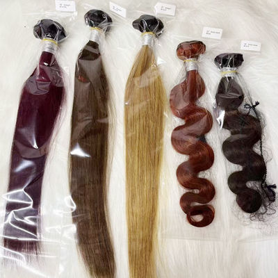 Non trasformato Brasiliano Straight Wholesale Ombre Estensioni di capelli umani Fasci di tessuto