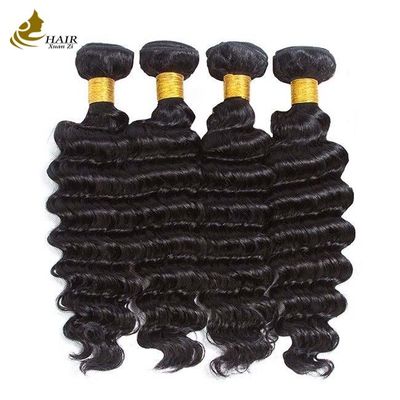 Cuticule allineato Deep Wave Hair Bundles Loose Wave Human Hair Bundles per capelli naturali e lucidi