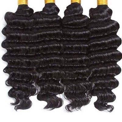 Cuticule allineato Deep Wave Hair Bundles Loose Wave Human Hair Bundles per capelli naturali e lucidi