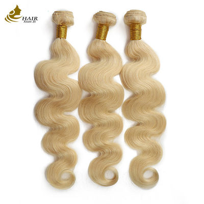 100% Capelli Vergini Brasiliani Grezzi Ombre Extension Capelli Umani 613 Biondo Bundles Tessitura