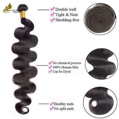 Body Wave Capelli umani europei 9A Grado 100g per pacchetto Parrucca