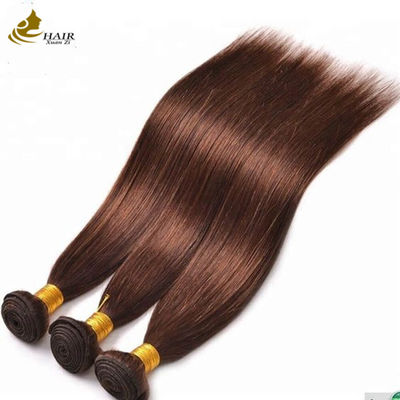 4# Colore cioccolato marrone fascio retto fascio di capelli umani tessuto