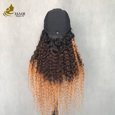 Perugia donna lunga ondata ricci 1b/4/27 colorata Capelli umani Perugia a forma di U