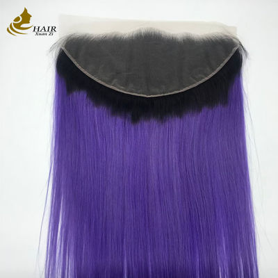 50-120g 13X6 Swiss Lace Brasiliano 100% Capelli Umani Vergini Lisci con Chiusura in Pizzo