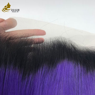 50-120g 13X6 Swiss Lace Brasiliano 100% Capelli Umani Vergini Lisci con Chiusura in Pizzo